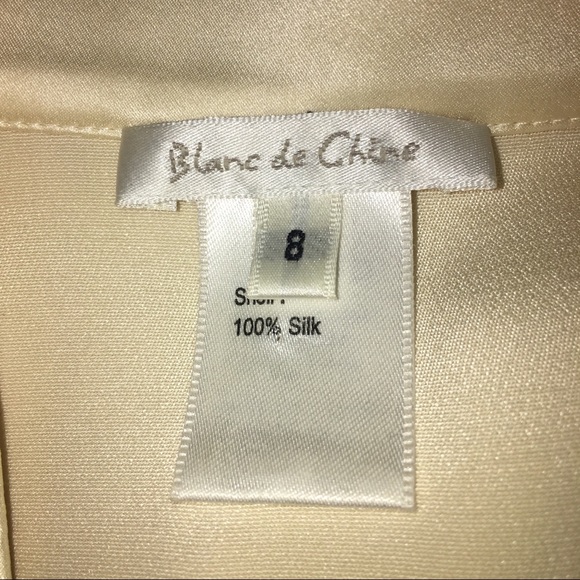 BLANC DE CHINE | 100% silk pin tuck blouse - Picture 6 of 6